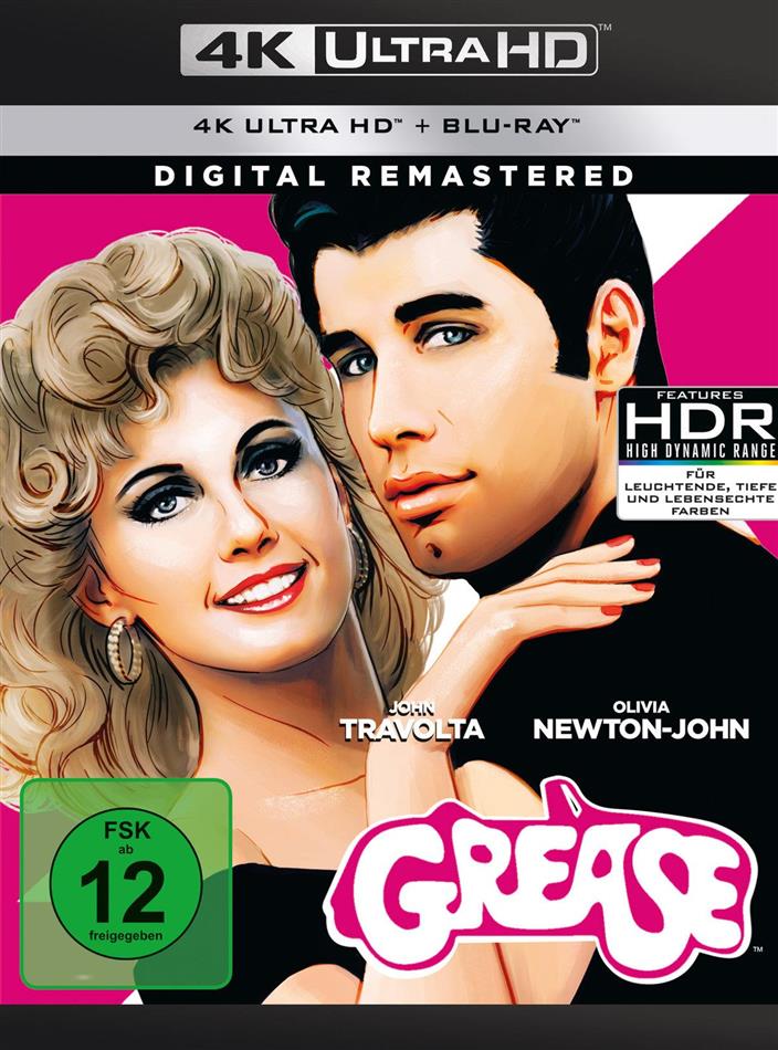 Grease (1978) Remastered, 4K Ultra HD + Blu-ray