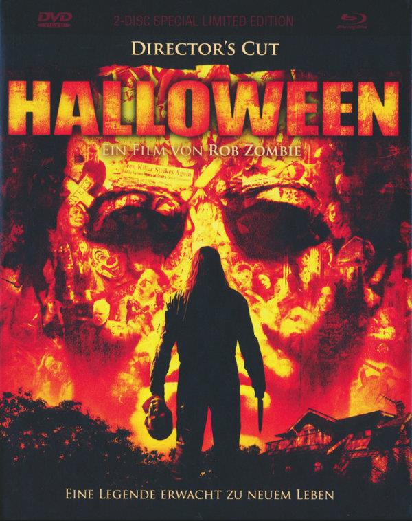 Halloween (2007) Cover A, Director's Cut, Limited Edition, Mediabook, Uncut, Blu-ray + DVD