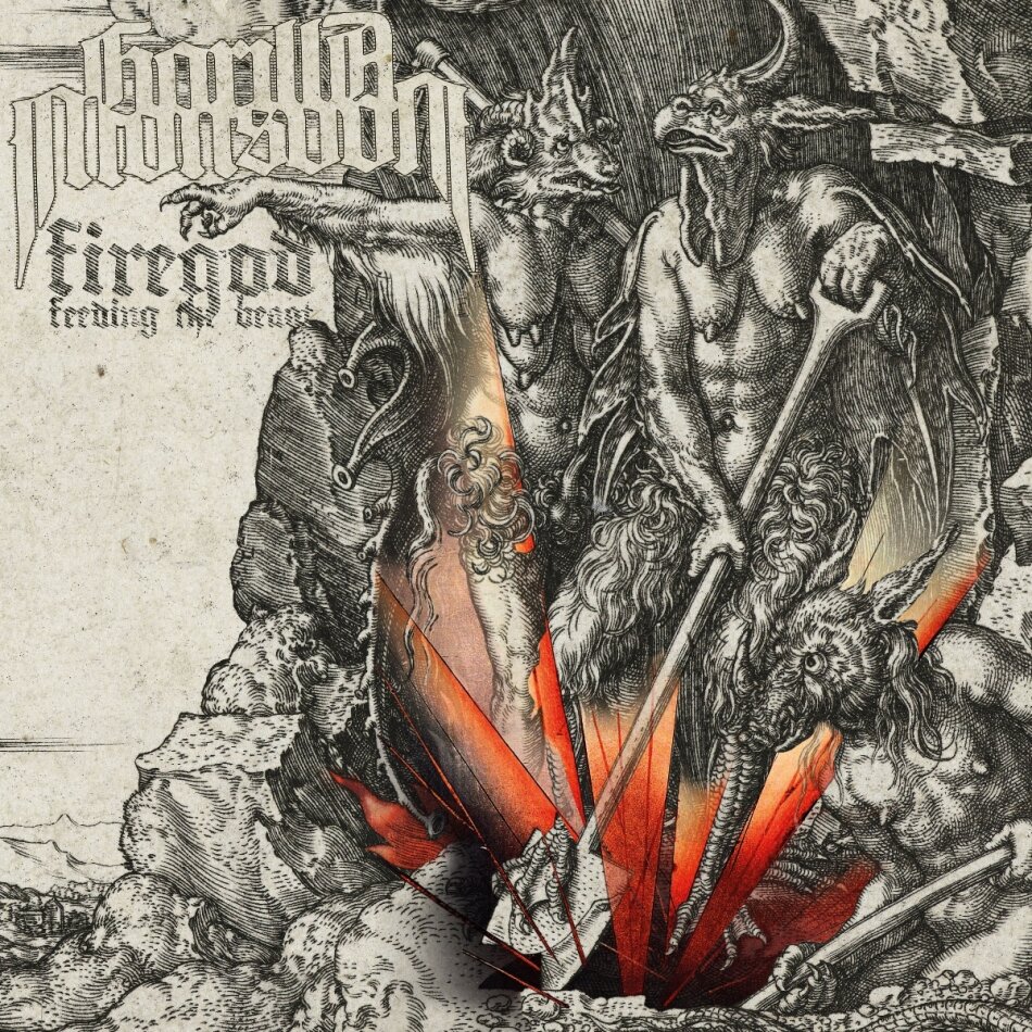 Gorilla Monsoon - Firegod - Feeding The Beast Transparent Red Vinyl, LP