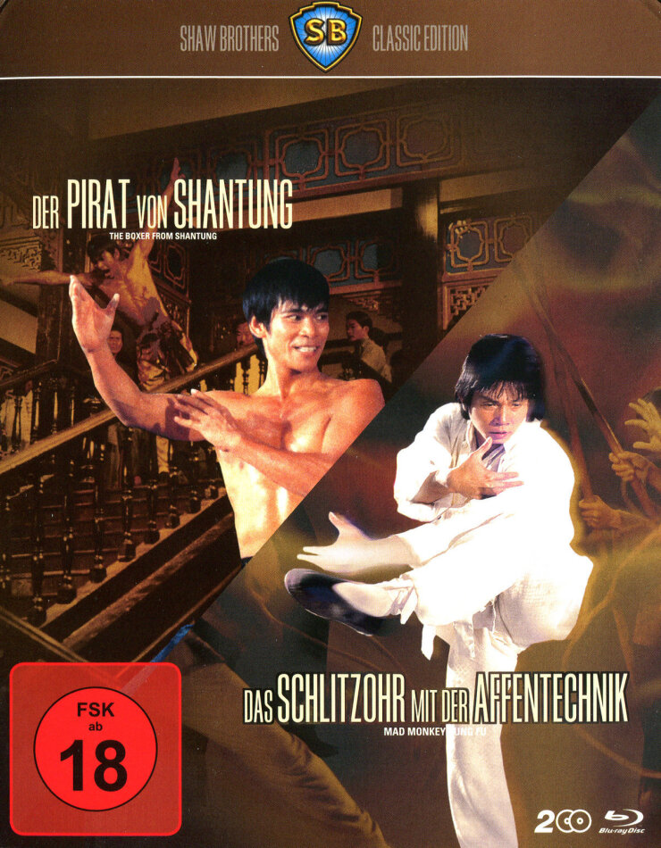 Der Pirat von Shantung / Das Schlitzohr mit der Affentechnik Shaw Brothers Classic Edition, 2 Blu-ray