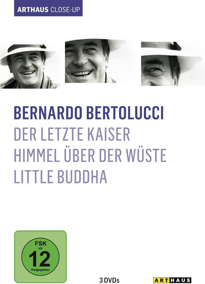 Bernardo Bertolucci - Der letzte Kaiser / Himmel über der Wüste / Little Buddha Arthaus Close-Up, 3 DVDs