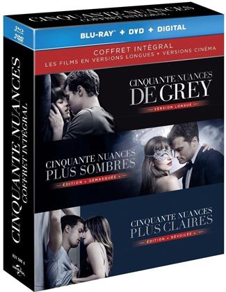 Cinquante nuances - Trilogie - Coffret intégral (Extended Edition, Kinoversion, 3 Blu-rays + 3 DVDs)