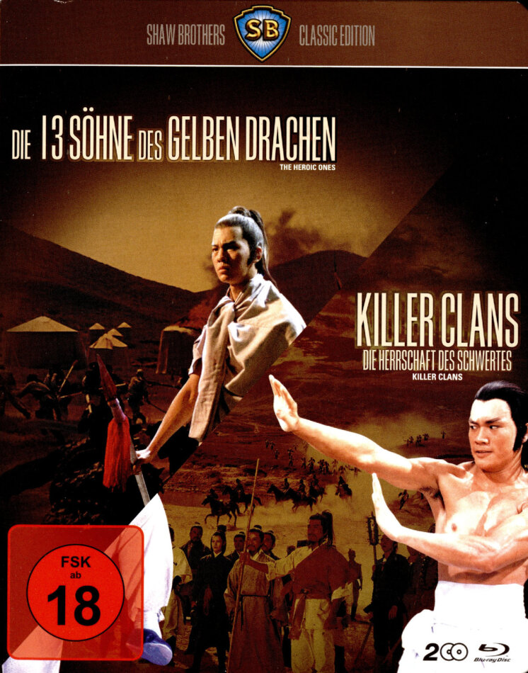 Die 13 Söhne des gelben Drachen / Killer Clans Shaw Brothers Classic Edition, 2 Blu-ray