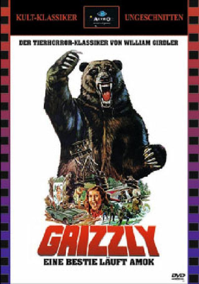 Grizzly - Eine Bestie läuft Amok (1976) Cover A, Kult-Klassiker Ungeschnitten, Limited Edition, Uncut
