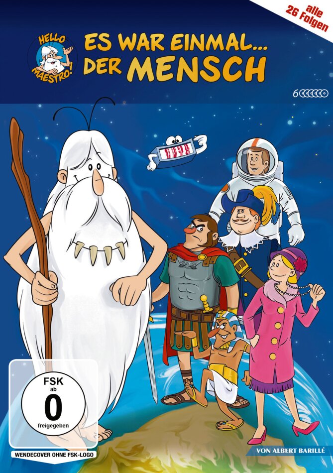 Es war einmal... Der Mensch - Alle 26 Folgen Neuauflage, 6 DVDs