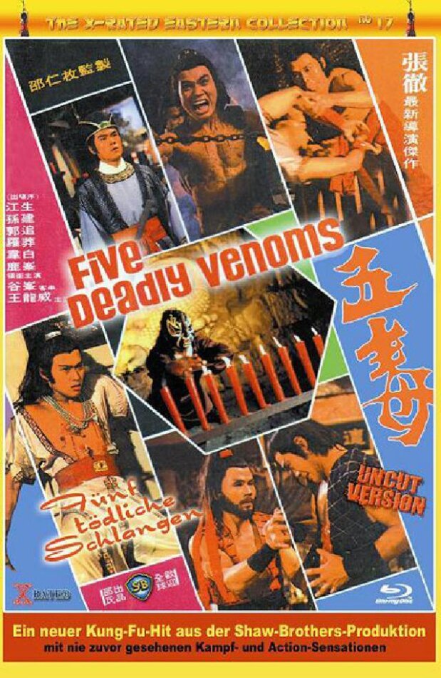 Five Deadly Venoms - Fünf tödliche Schlangen (1978) Grosse Hartbox, Cover B, The X-Rated Eastern Collection, Uncut