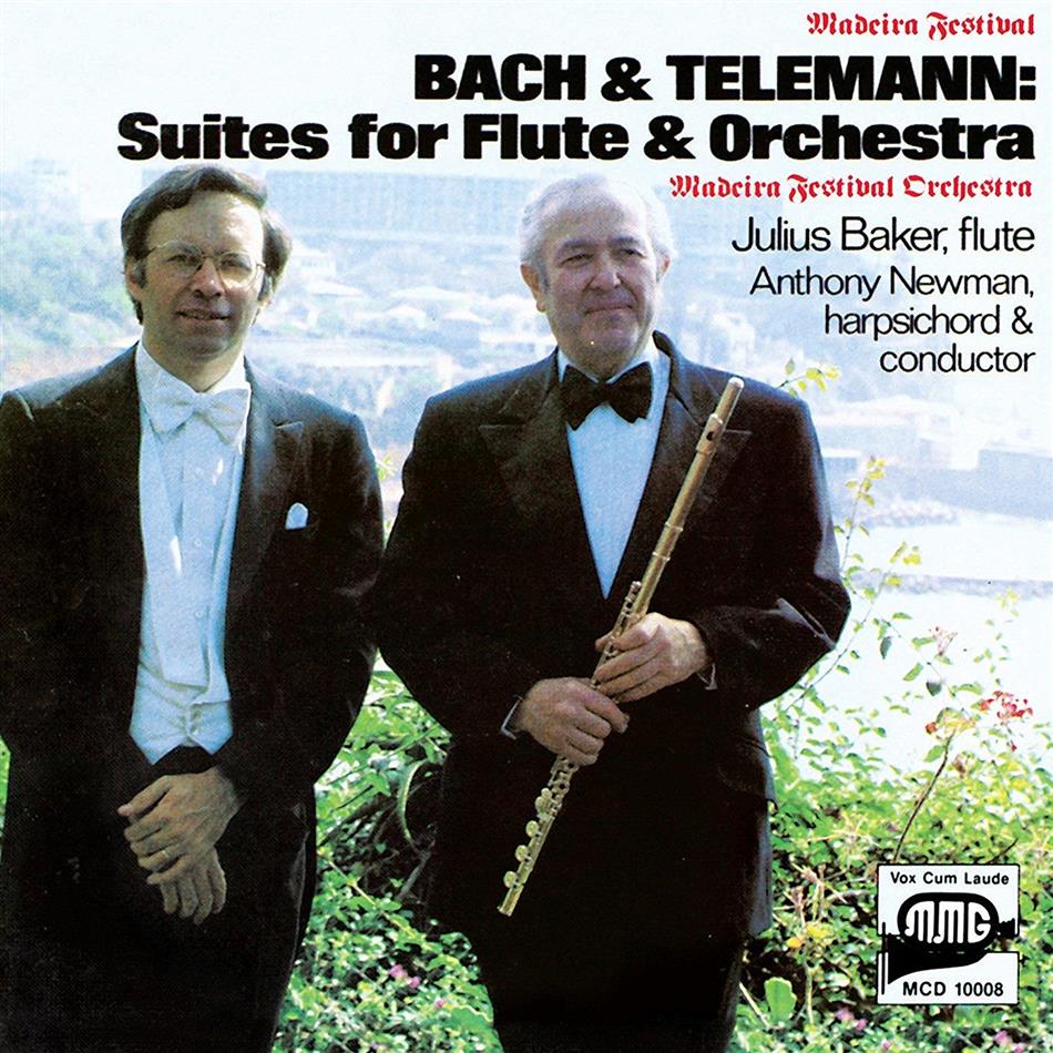 Johann Sebastian Bach (1685-1750), Georg Philipp Telemann (1681-1767), Anthony Newman, Julius Baker & Madeira Festival Orchestra - Suites For Flute & Orchestra