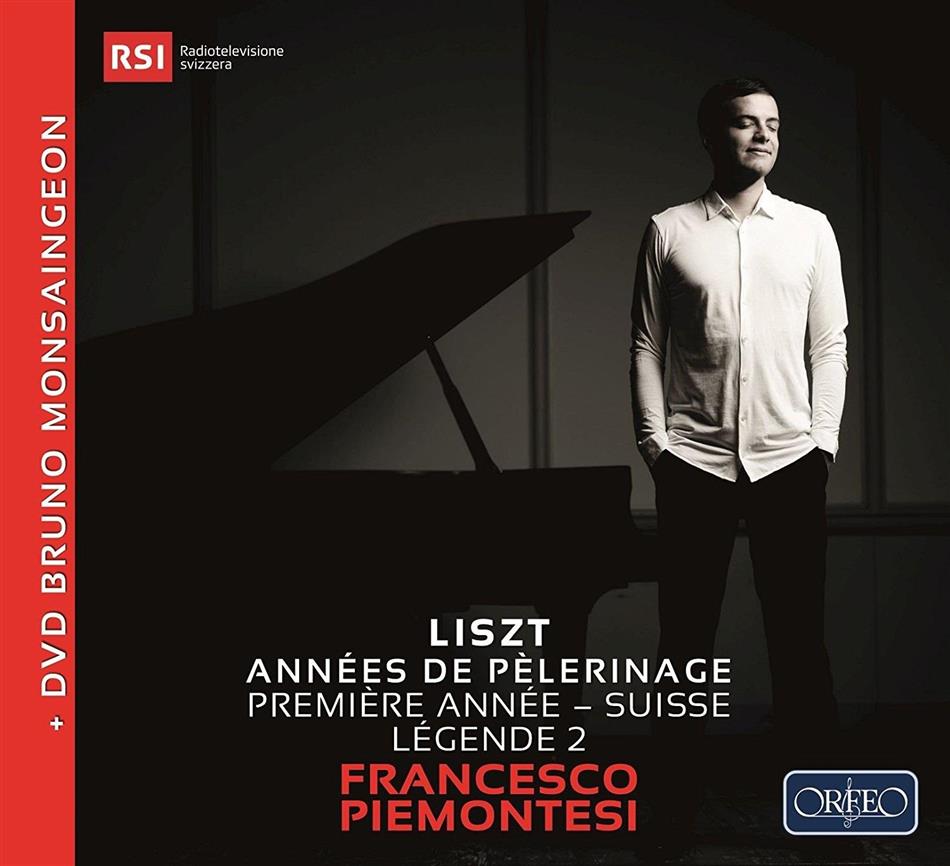 Francesco Piemontesi - Anées De Pèlerinage - Première Annee Suisse / Deux Lègendes CD + DVD