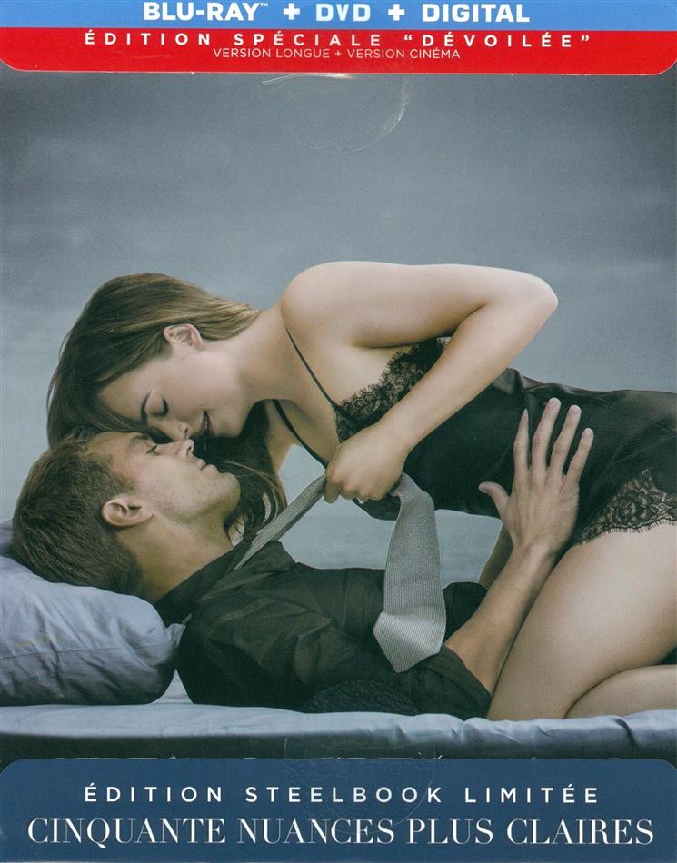 Cinquante nuances plus claires (2018) Edition Dévoilée, Extended Edition, Cinema Version, Limited Edition, Special Edition, Steelbook, Blu-ray + DVD