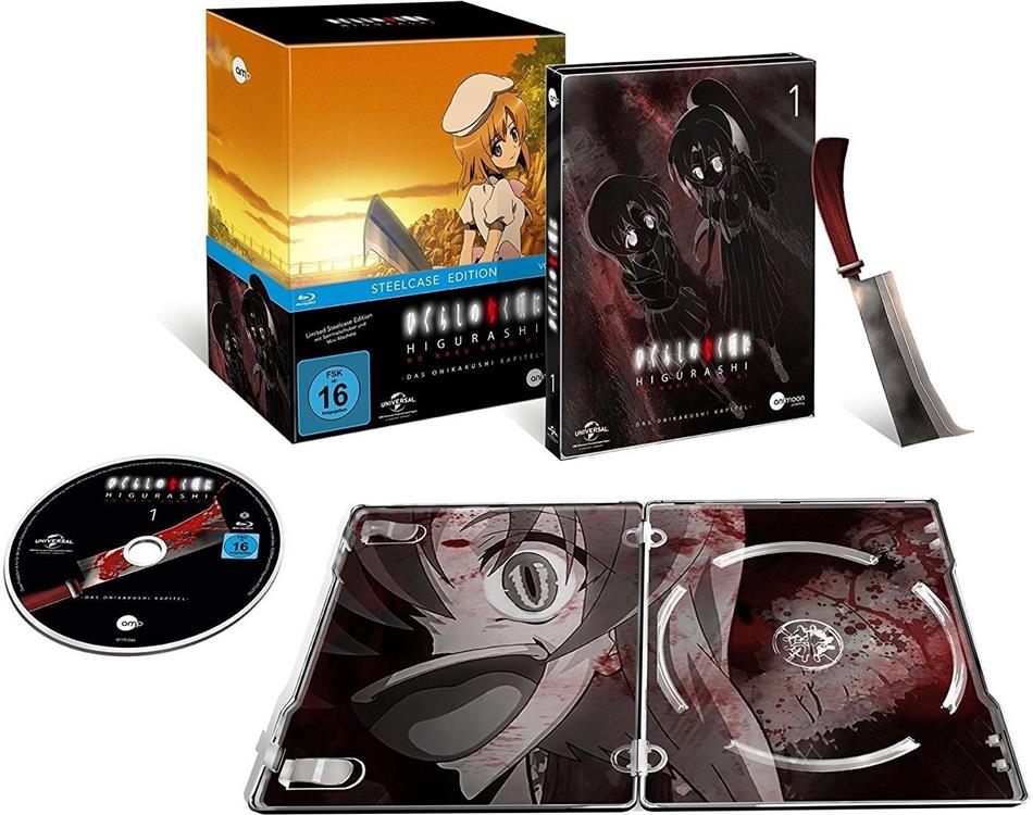 Higurashi - No Naku Koro Ni - Staffel 1 - Vol. 1: Das Onikakushi Kapitel Steelcase, + Sammelschuber