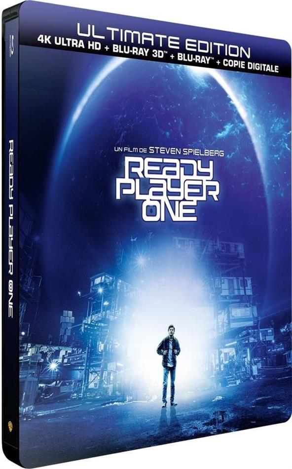 Ready Player One (2018) Édition Limitée, Steelbook, Édition Ultime, 4K Ultra HD + Blu-ray 3D + Blu-ray