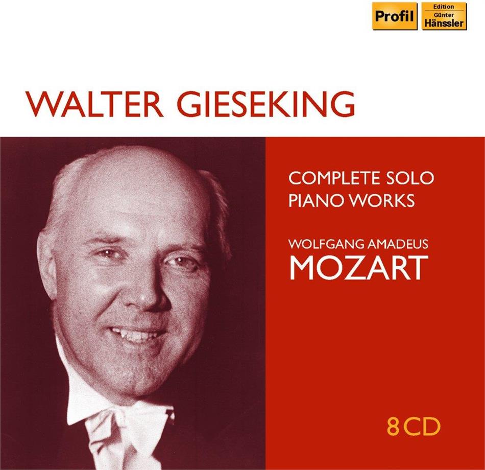 Wolfgang Amadeus Mozart (1756-1791) & Walter Gieseking (1895-1956) - Complete Solo Piano Works - Sämtliche Klavierwerke 8 CD