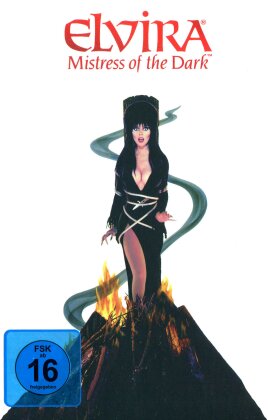 Elvira - Mistress of the Dark (1988) (Cover Fire, Limited Edition, Mediabook, Remastered, Uncut, Blu-ray + DVD)