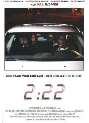 2:22 (2008) (Cover C, Edizione Limitata, Mediabook, Uncut, Blu-ray 3D + DVD)