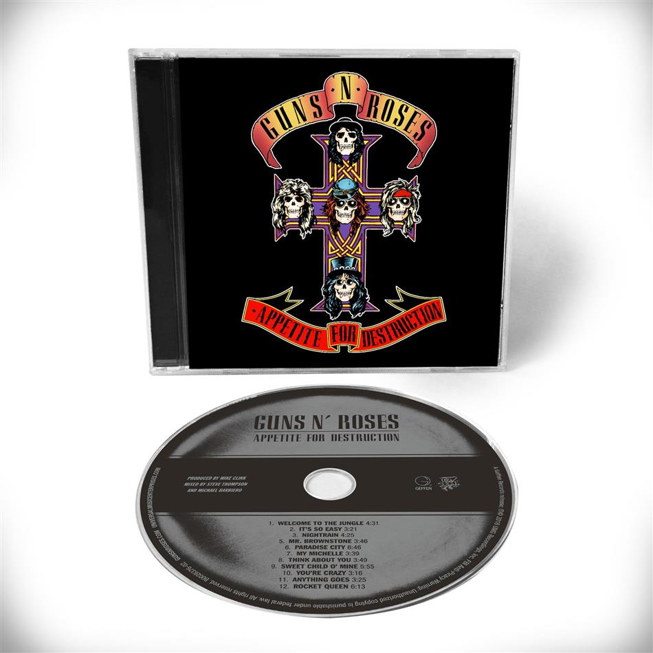Guns N' Roses - Appetite For Destruction Standard Edition, 2018 Reissue, Remastered