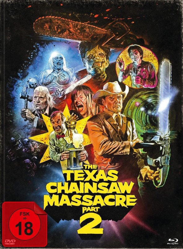 The Texas Chainsaw Massacre - Part 2 (1986) Édition Limitée, Mediabook, 2 Blu-ray + DVD