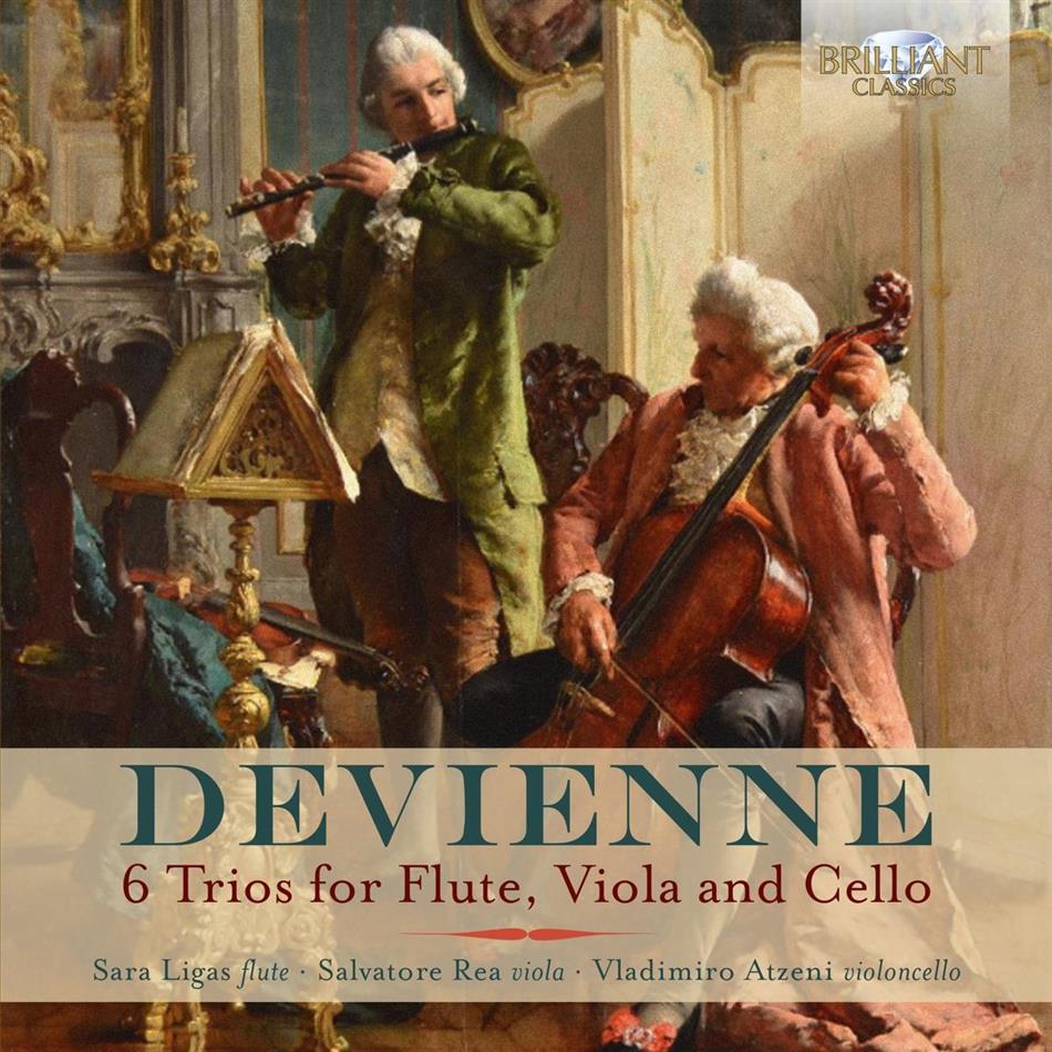Francois Devienne (1759-1803), Sara Ligas, Salvatore Rea & Vladimiro Atzeni - 6 Trios For Flute, Viola & Cello