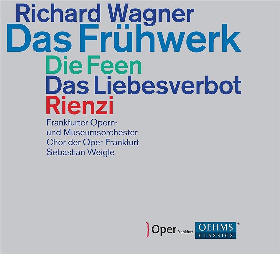 Richard Wagner (1813-1883), Sebastian Weigle & Frankfurter Opern- und Museumsorchester - Das Frühwerk - Die Feen / Das Liebesverbot / Rienzi 9 CDs