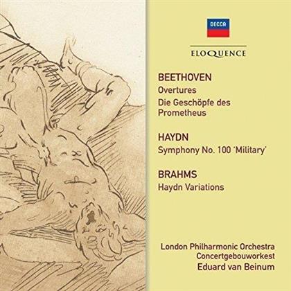 Eduard van Beinum, Ludwig van Beethoven (1770-1827), Joseph Haydn (1732-1809), Johannes Brahms (1833-1897), &hellip; - Beethoven: Overtures, Die Gesch&ouml;pfe des Prometheus - Haydn: Symphony No. 100, Brahms: Haydn Variations (Eloquence Australia)