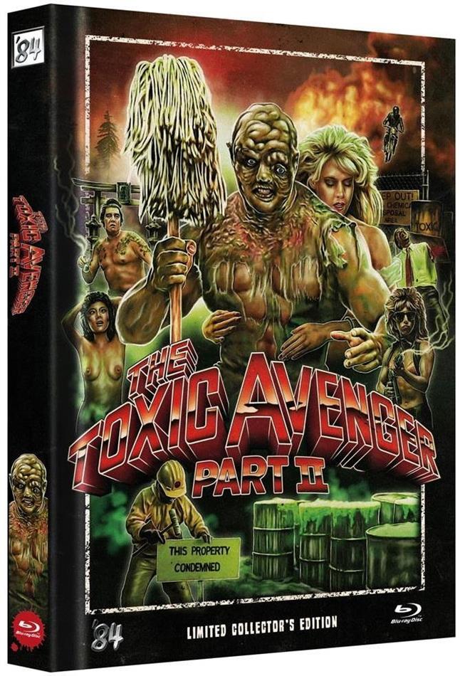 The Toxic Avenger - Part 2 (1989) Cover B, Collector's Edition, Edizione Limitata, Mediabook, Uncut