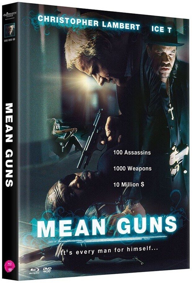 Mean Guns (1997) Cover B, Édition Limitée, Mediabook, Uncut, Blu-ray + 2 DVD