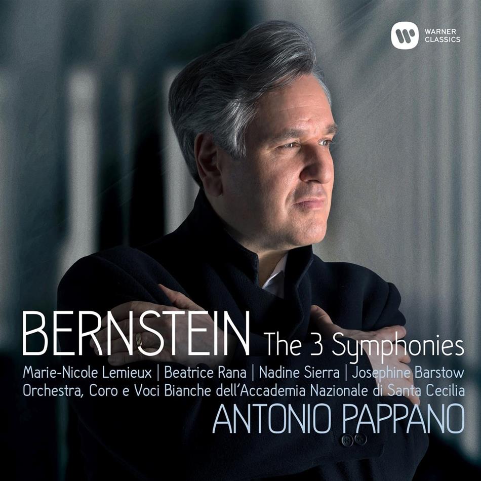 Leonard Bernstein (1918-1990), Sir Antonio Pappano, Marie-Nicole Lemieux, Beatrice Rana & Accademia di Santa Cecilia - Symphonien Nr. 1-3 / Prelude, Fuge & Riffs 2 CD