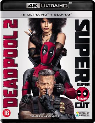 Deadpool 2 (2018) (Extended Cut, Version Cin&eacute;ma, 2 4K Ultra HDs + 2 Blu-ray)