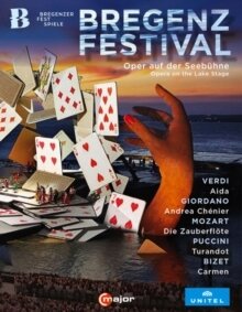 Wiener Symphoniker & Various Artists - Bregenz Festival - Opera On The Lake Stage - Aida / Andrea Chenier / Die Zauberflote / Turandot / Carmen 5 Blu-ray