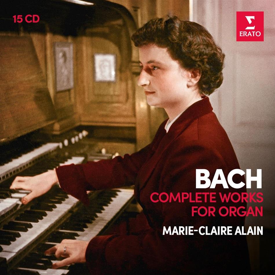 Johann Sebastian Bach (1685-1750) & Marie-Claire Alain - Sämtliche Werke für Orgel 15 CDs