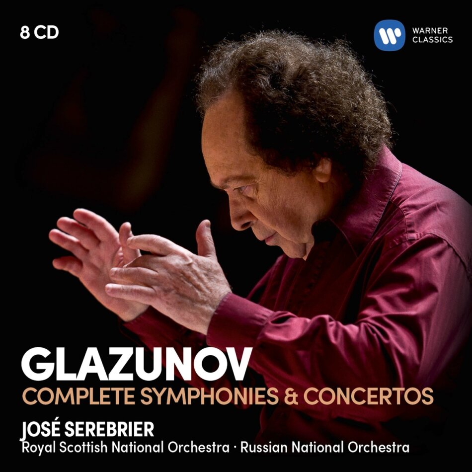Alexander Konstantinowitsch Glasunow (1865-1936) & José Serebrier - Sämtliche Sinfonien & Konzerte 8 CD