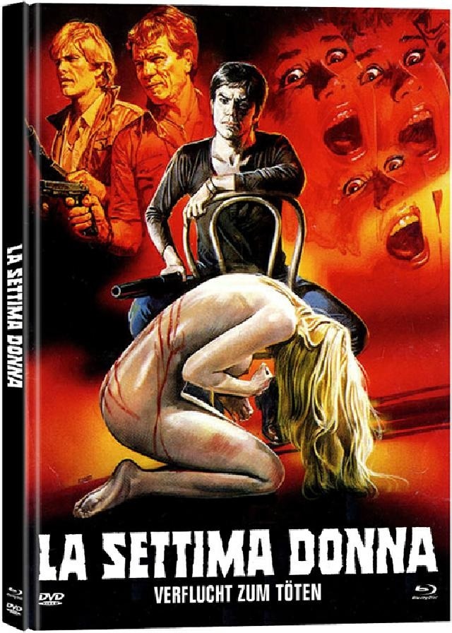 La settima donna - Verflucht zum Töten (1978) Cover B, Limited Edition, Mediabook, Uncut, Blu-ray + DVD
