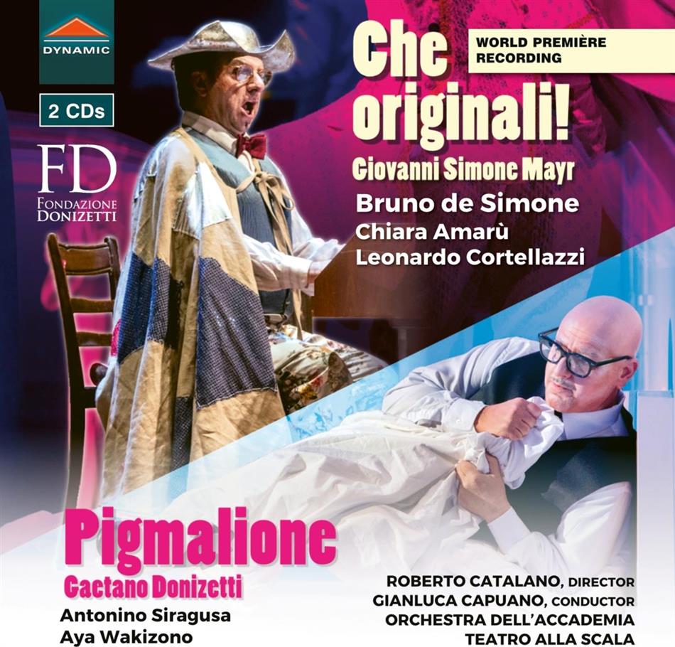 Bruno De Simone, Chiara Amarù, Johann Simon Mayr (1763-1845), Gaetano Donizetti (1797-1848), Gianluca Capuano, … - Che Originali / Pigmalione 2 CDs