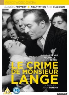 Le Crime De Monsieur Lange (1936) (Vintage World Cinema, s/w)