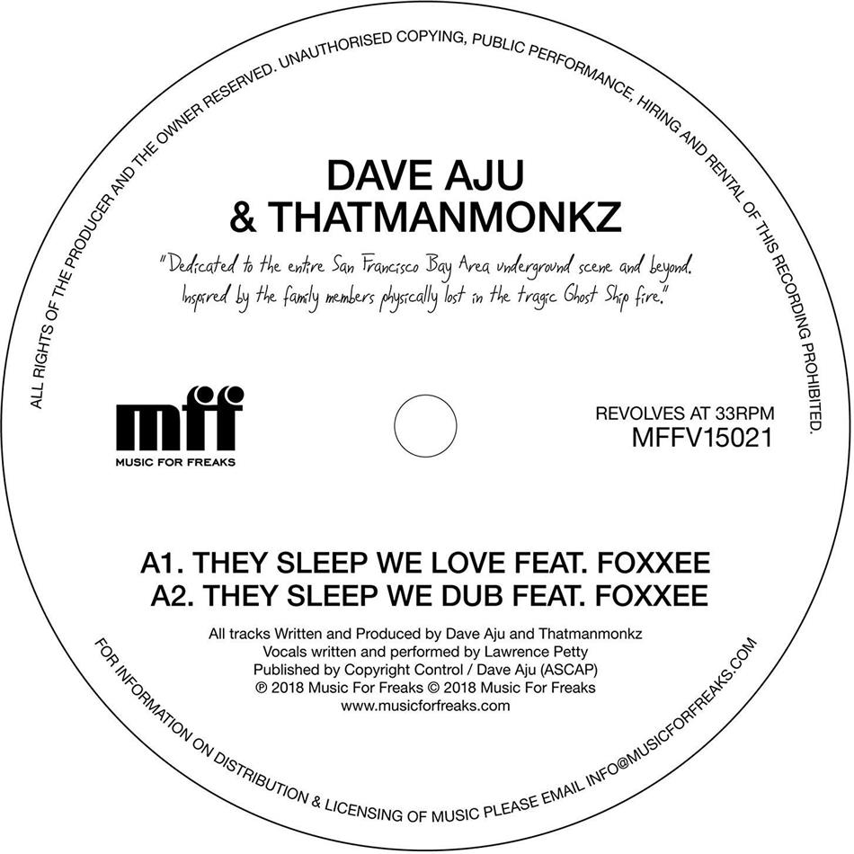 Dave Aju & Thatmanmonkz - They Sleep We Love 12" Maxi