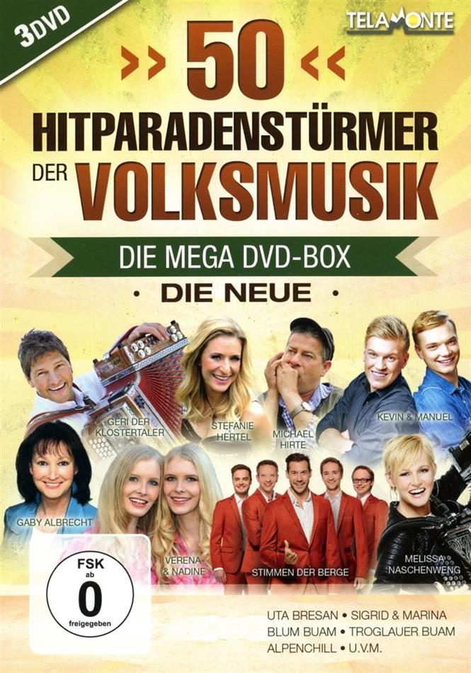 Various - 50 Hitparaden-Stürmer der Volksmusik 3 DVDs
