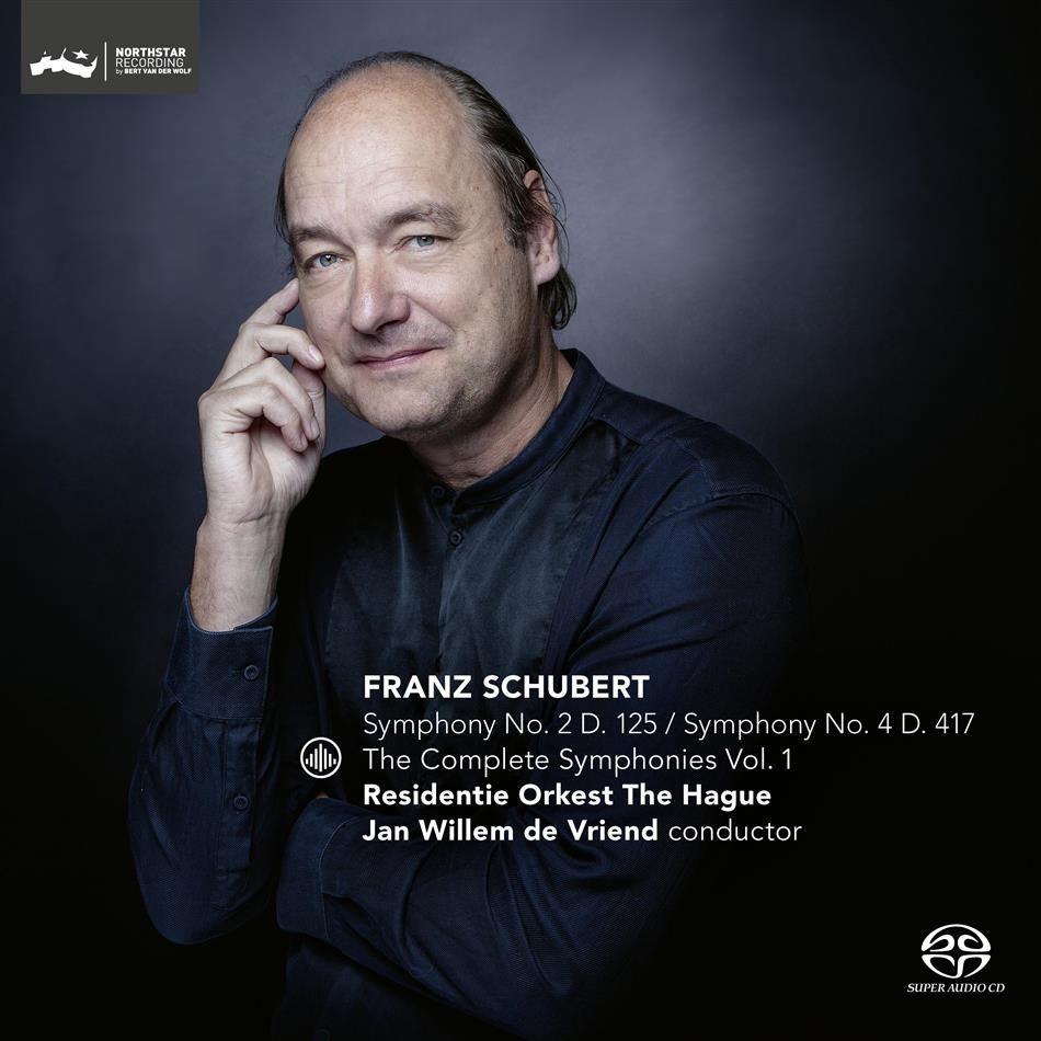 Jan Willem de Vriend, Residente Orkest The Hague & Franz Schubert (1797-1828) - Complete Symphonies Vol. 1 - Nr. 2 & Nr. 4 SACD