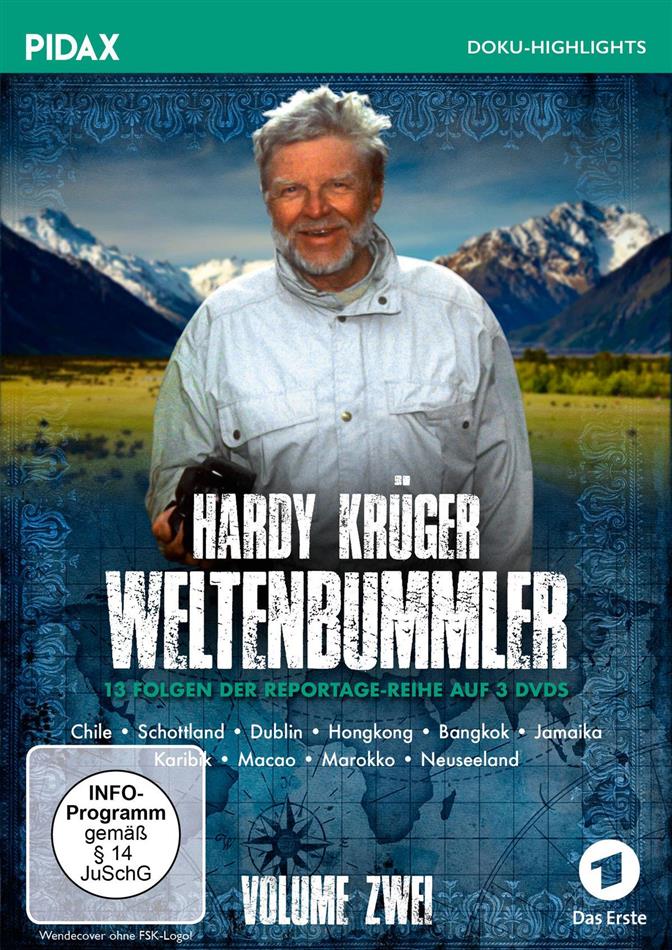 Hardy Krüger - Weltenbummler - Vol. 2 Pidax Doku-Highlights, 3 DVD