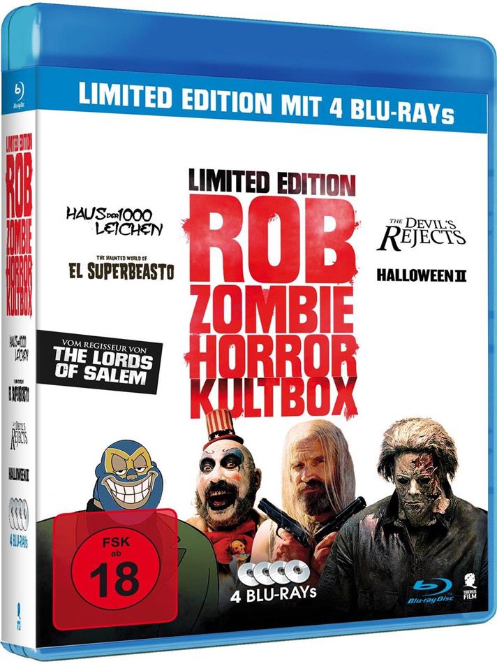 Rob Zombie Horror Kultbox 4 Blu-rays