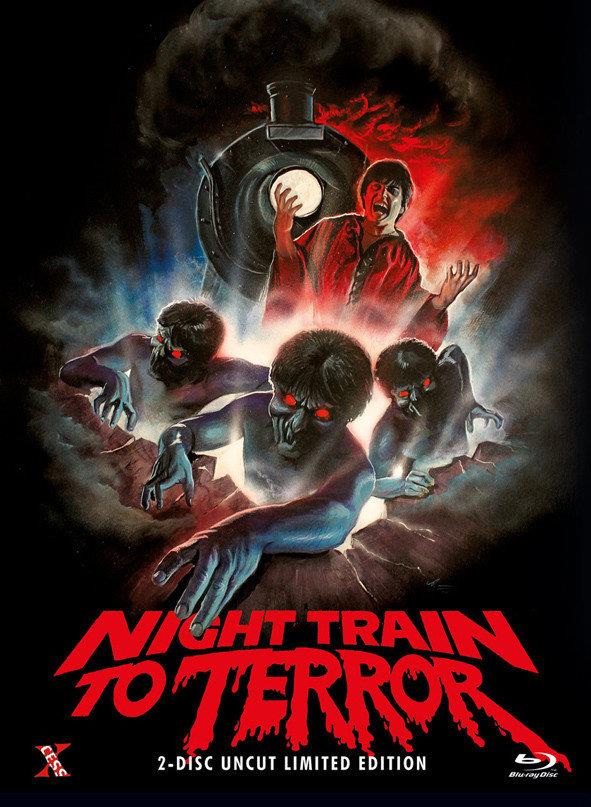 Night Train to Terror (1985) Cover B, Édition Limitée, Mediabook, Uncut, Blu-ray + DVD