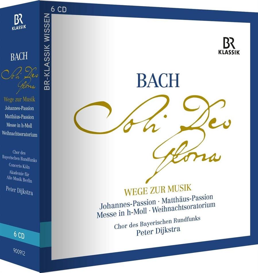 Johann Sebastian Bach (1685-1750), Peter Dijkstra & Chor des Bayerischen Rundfunks - Soli Deo Gloria - Wege Zur Musik. Weihnachtsoratorium - Johannes-Passion, Matthäus-Passion, H-Moll Messe 6 CDs