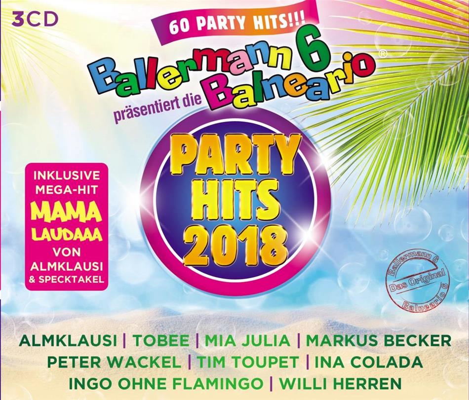 Ballermann 6 - Präsentiert Die Balneario - Party Hits 2018 3 CDs