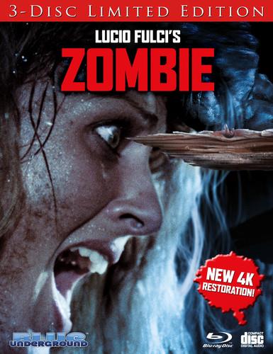 Zombie (1979) Cover B, 4K Mastered, Limited Edition, 3 Blu-rays