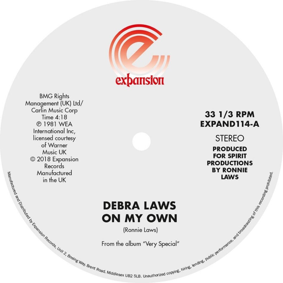 Debra Laws - On My Own / Very Special LP