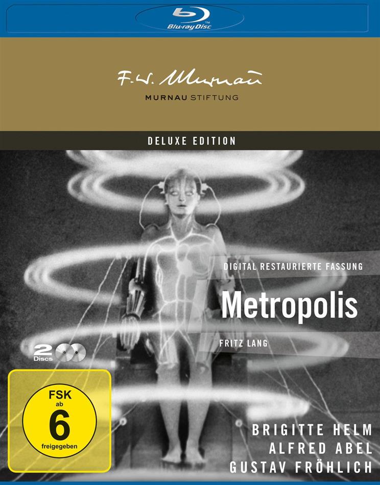 Metropolis (1927) F. W. Murnau Stiftung, b/w, Deluxe Edition, 2 Blu-rays