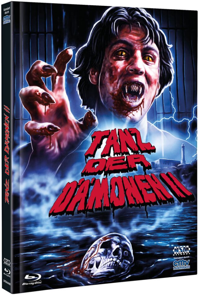 Tanz der Dämonen 2 (1987) Cover B, Limited Edition, Mediabook, Uncut, Blu-ray + DVD