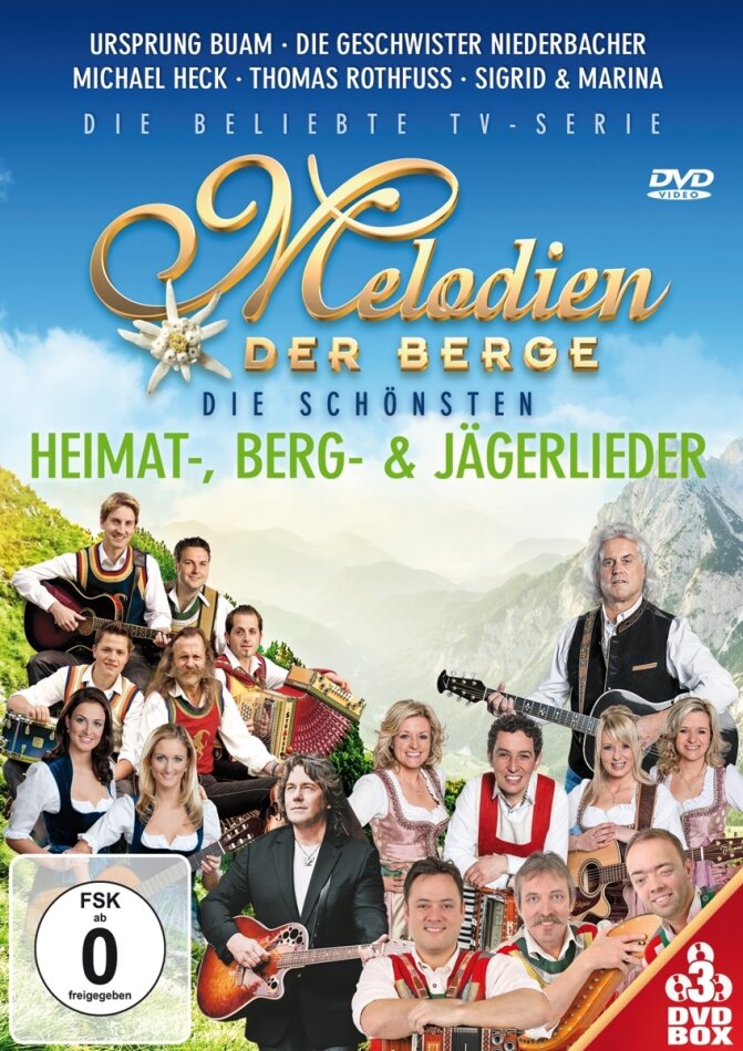 Melodien der Berge - Die schönsten Heimat-, Berg- & Jägerlieder 3 DVD