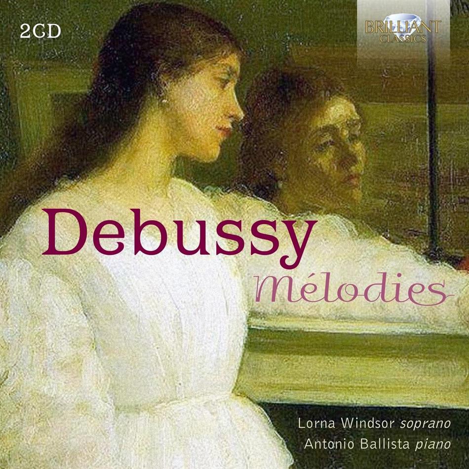 Claude Debussy (1862-1918), Lorna Windsor & Antonio Ballista - Melodies 2 CDs