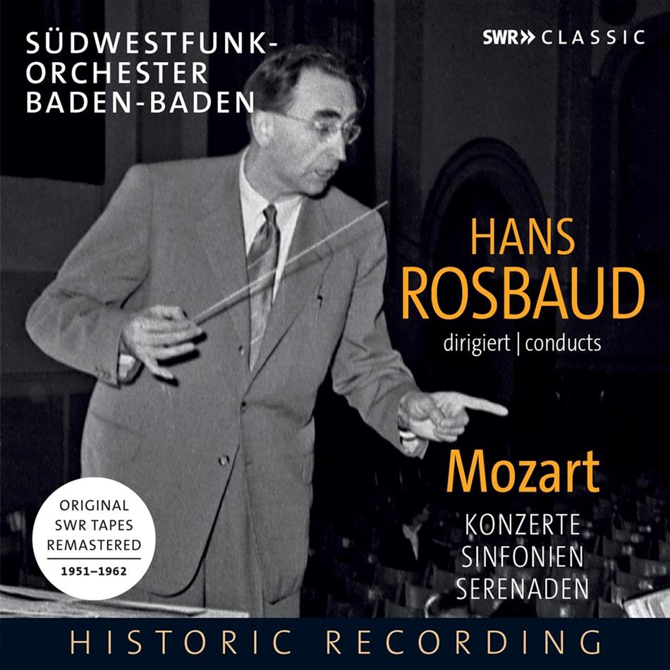 Wolfgang Amadeus Mozart (1756-1791), Hans Rosbaud, Géza Anda & Friedrich Gulda (1930-2000) - Hand Rosbaud Conducts Mozart 9 CD
