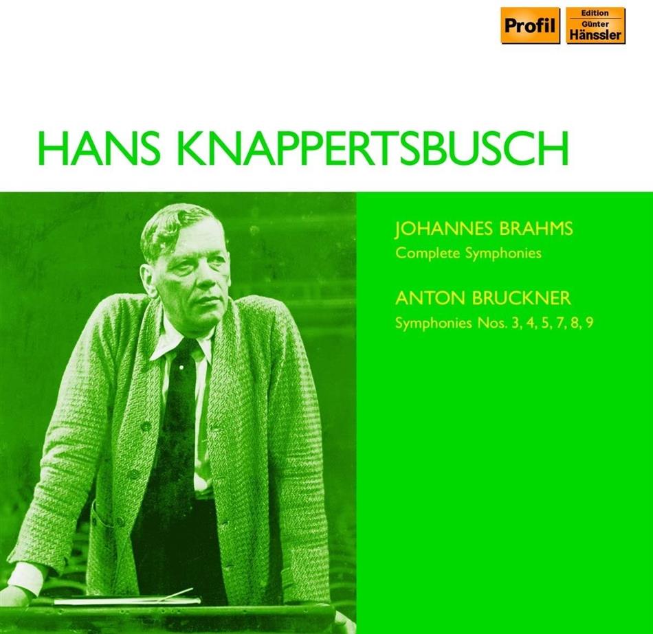 Johannes Brahms (1833-1897), Anton Bruckner (1824-1896) & Hans Knappertsbusch - The Symphonies / Sämtliche Symphonien 10 CDs