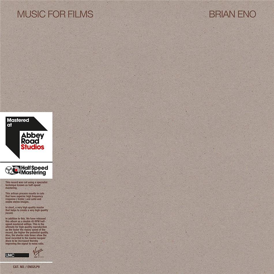 Brian Eno - Music For Films 2018 Reissue, Deluxe Edition, 2 LPs